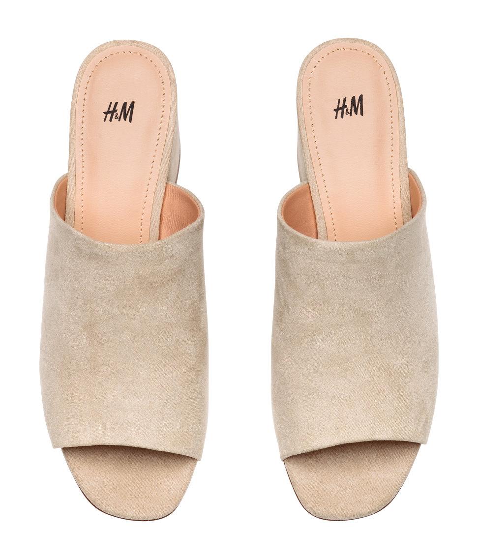 h&m heeled mules